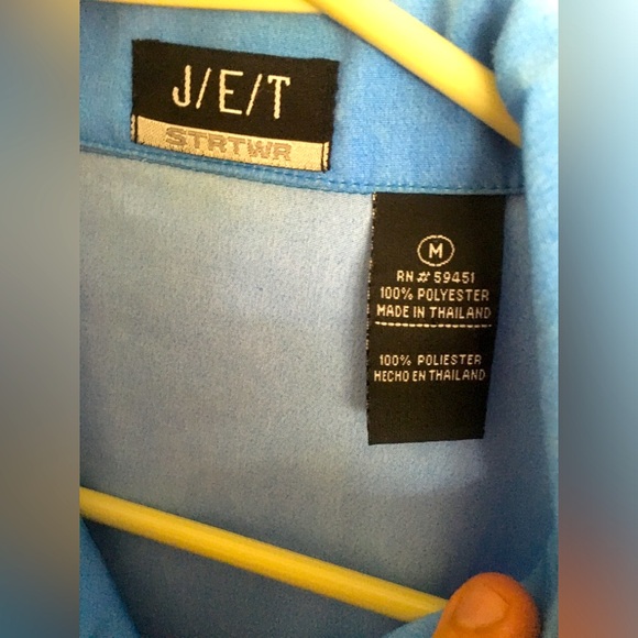 Vintage J/E/T JET STRTWR Dragon Blue Button Up Shirt Medium - Picture 3 of 7